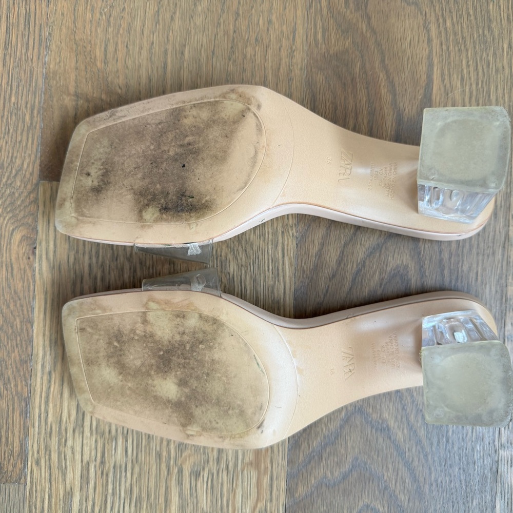 Zara Clear Open toe Sandals - Picture 2 of 3